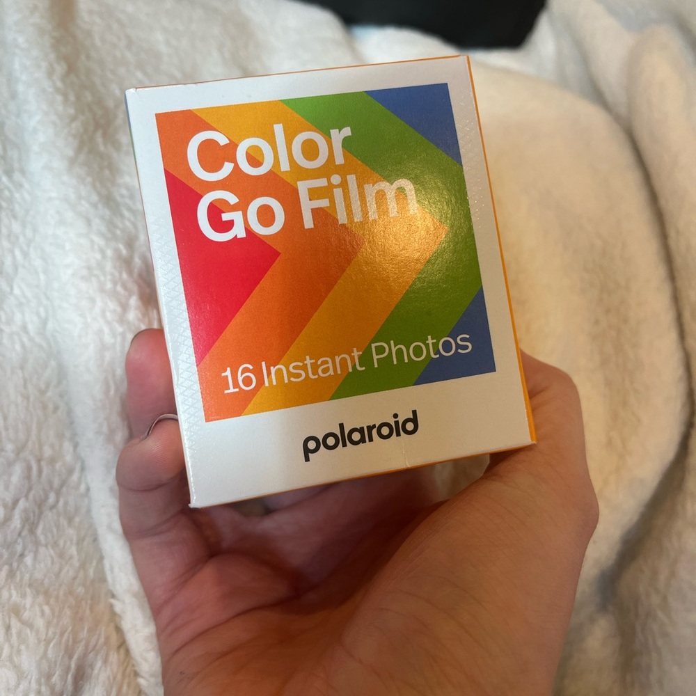 Polaroid Color Go Film with Vibrant Rainbow Design
